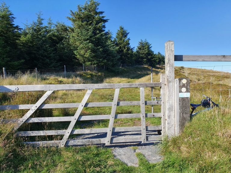 The first gate on the walk to Foel Cwmcerwyn