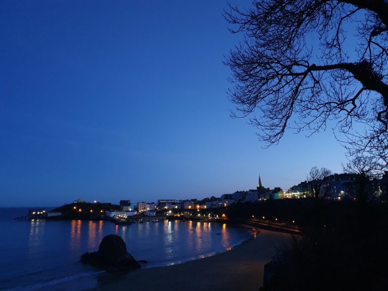 Tenby North Beach Night Photography in Pembrokeshire