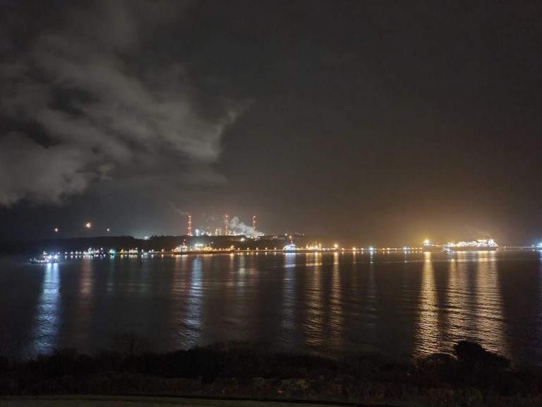 Refinery Night Photography in Pembrokeshire